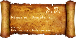 Wieszner Damján névjegykártya